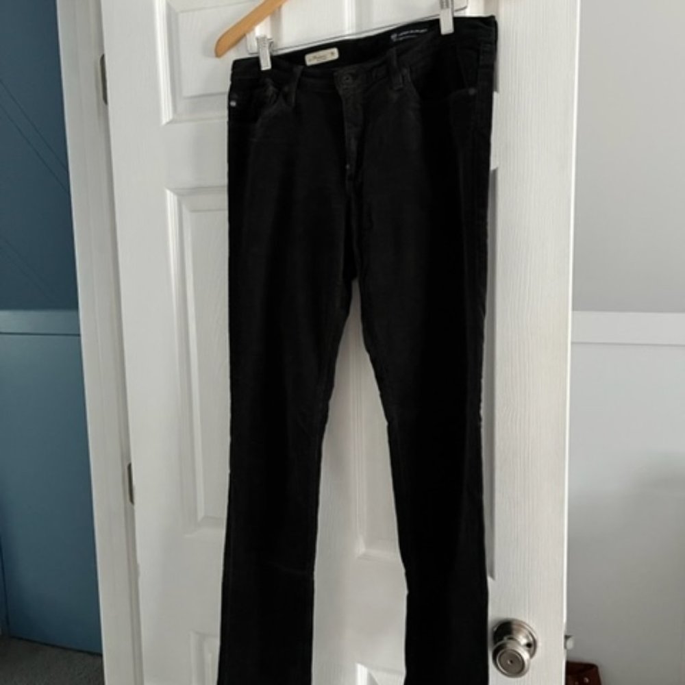 AG The Premiere Skinny Straight Corduroy Pants - Dark Gray - Size 30R